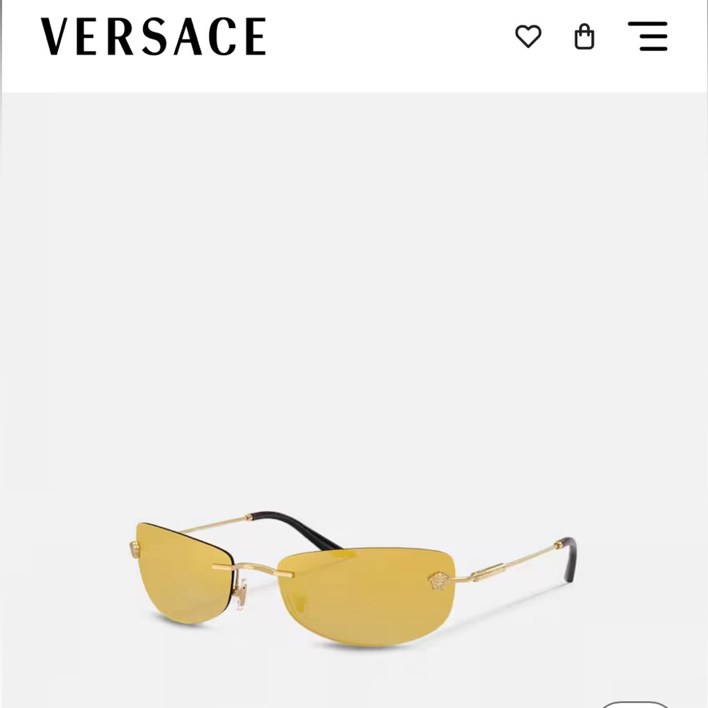 Versace Gold-Tinted Sunglasses